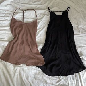 Two forever 21 high neck tank tops
